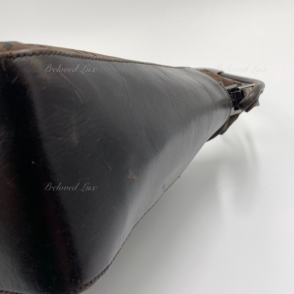 Authentic Gucci Monogram Dark Brown Shoulder Bag - Picture 8 of 15